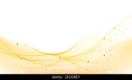 Vector abstract smoky waves background, template design Stock Vector