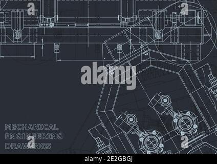 Corporate Identity. Computer aided design systems. Blueprint, scheme, plan Stock Vector