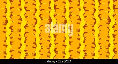 Seamless original pattern. Vertical strip, waves. Vector abstract hand drawing with stripes Stock Vector
