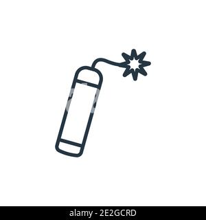 Simple dynamite icon. Explosive. Editable vector Stock Vector Image ...