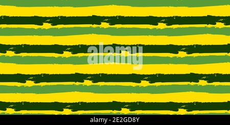 Seamless original pattern. Long colored stripe. Vector abstract hand drawing with stripes of acrylic Stock Vector