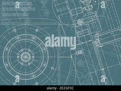 Cover. Vector engineering illustration. Corporate Identity Stock Vector