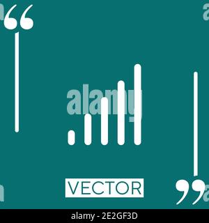 coverage level vector icon Linear icon. Editable stroked line Stock Vector