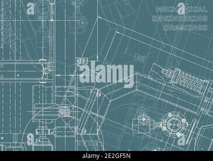 Technical background. Mechanical instrument making. Corporate Identity Stock Vector