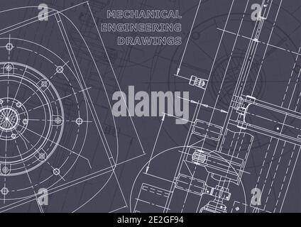 Blueprint, Sketch. Vector engineering illustration. Cover Stock Vector