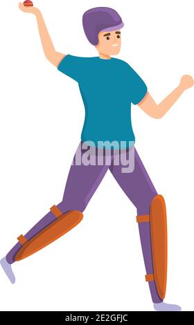 Cricket holiday match icon. Cartoon of cricket holiday match vector icon for web design isolated on white background Stock Vector