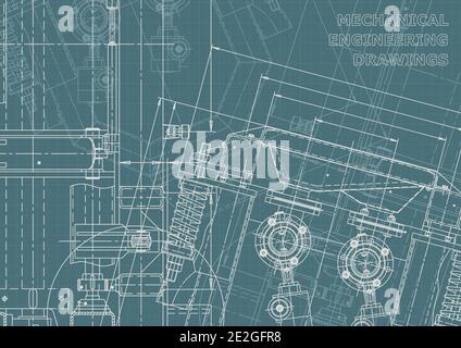 Technical abstract backgrounds. Mechanical instrument making. Technical illustration. Corporate Identity Stock Vector