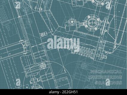 Vector drawing. Mechanical instrument making. Corporate Identity Stock Vector