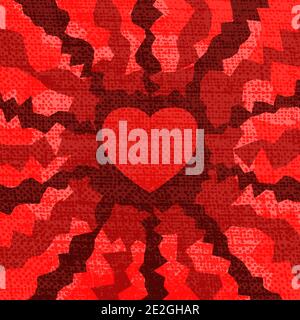 Fire Heart Stock Vector
