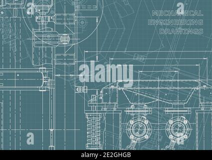 Machine-building industry. Instrument-making. Computer aided design system. Corporate Identity Stock Vector