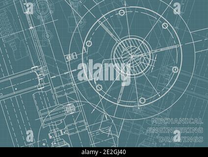 Vector banner. Engineering. Mechanical instrument making. Corporate Identity Stock Vector