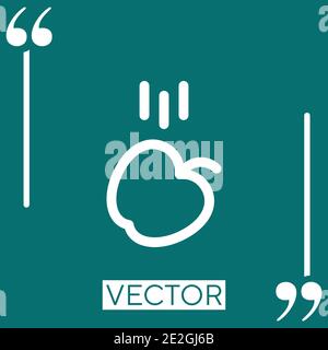 gravity vector icon Linear icon. Editable stroked line Stock Vector