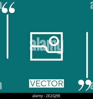 image Linear icon. Editable stroke line Stock Vector