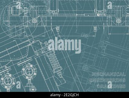Technical. Vector drawing. Mechanical instrument making. Corporate Identity Stock Vector