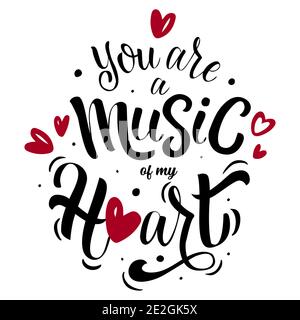Music of my heart Stock Vector