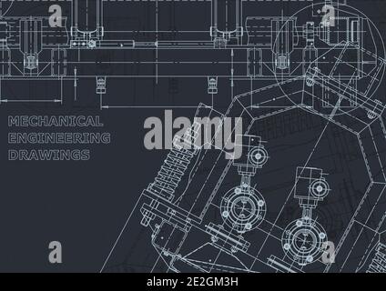 Corporate Identity. Mechanical engineering drawing. Machine-building ...