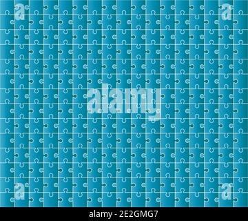 Jigsaw Puzzle grid template, color Vector Stock Vector