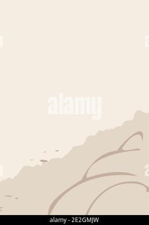 Summer Sand Background-Vector Illustration, paper background, letters Stock Vector