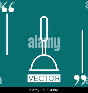 desatascador vector icon Linear icon. Editable stroke line Stock Vector