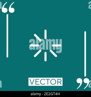 loading vector icon Linear icon. Editable stroke line Stock Vector