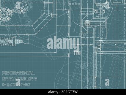 Machine-building industry. Corporate Identity. Instrument-making. Computer aided design system Stock Vector