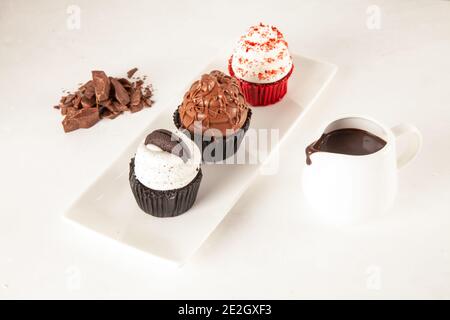 Cup cakes with rich ingredients and flavours Stock Photo