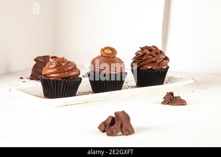 Cup cakes with rich ingredients and flavours Stock Photo