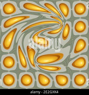 Bright geometric twist vector pattern. Interior pattern, architectural background. Stock Vector