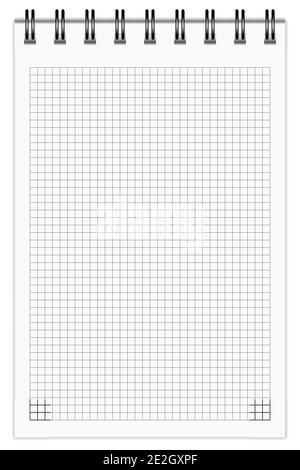 Checkered Notebook Stock Vector