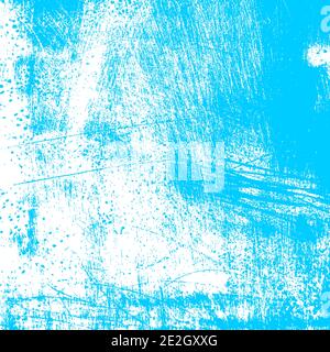 Cyan Scratched Texture Stock Vector