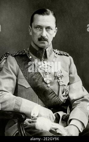 Baron Carl Gustaf Emil Mannerheim (1867 – 1951) was a Finnish military leader and statesman. Mannerheim served as the military leader of the Whites in Stock Photo