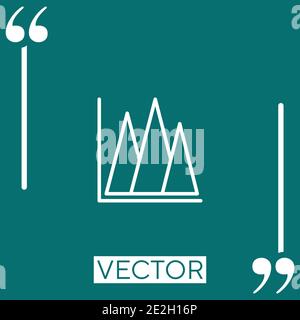 pyramid Linear icon. Editable stroke line Stock Vector