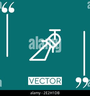 spotlight vector icon Linear icon. Editable stroke line Stock Vector