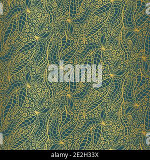 elegant botanical seamless vector pattern Stock Vector