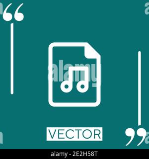 files Linear icon. Editable stroke line Stock Vector