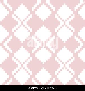 Argyle, diamond shape seamless pattern background suitable for fashion textile, knitwear, graphics Stock Vector