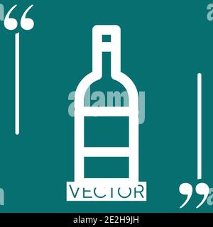 wine vector icon Linear icon. Editable stroked line Stock Vector