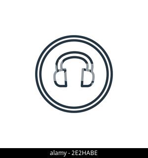 Protect ear icon -editable stroke vector illustration Stock Vector ...