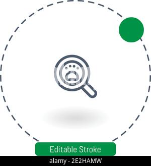 missing vector icon editable stroke outline icons for web and mobile Stock Vector
