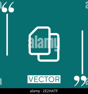dual sim vector icon Linear icon. Editable stroke line Stock Vector
