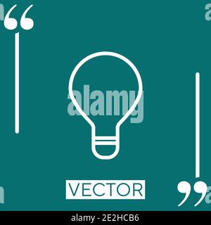 idea symbol Linear icon. Editable stroke line Stock Vector