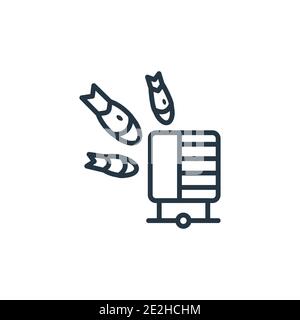 Ddos outline vector icon. Thin line black ddos icon, flat vector simple element illustration from editable internet security concept isolated on white Stock Vector