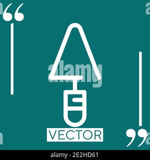 trowel vector icon Linear icon. Editable stroke line Stock Vector