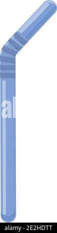 Biodegradable plastic juice pipe icon. Cartoon of biodegradable plastic ...