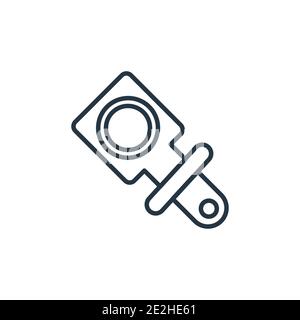 Bottle opener outline vector icon. Thin line black bottle opener icon, flat vector simple element illustration from editable kitchen concept isolated Stock Vector