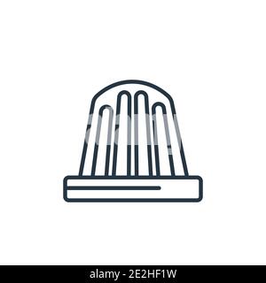 Molded outline vector icon. Thin line black molded icon, flat vector simple element illustration from editable kitchen concept isolated stroke on whit Stock Vector