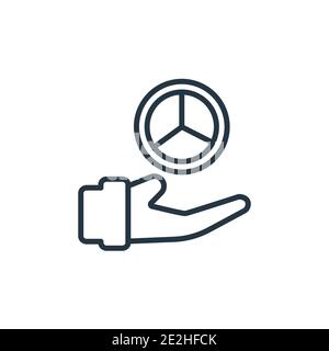 Ratio outline vector icon. Thin line black ratio icon, flat vector simple element illustration from editable marketing concept isolated stroke on whit Stock Vector