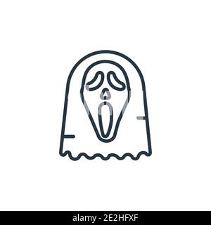 Scream mask logo design concept template Stock Vector Image & Art - Alamy