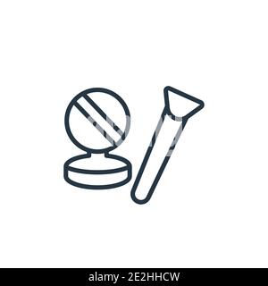 Cosmetics outline vector icon. Thin line black cosmetics icon, flat vector simple element illustration from editable hygiene concept isolated stroke o Stock Vector