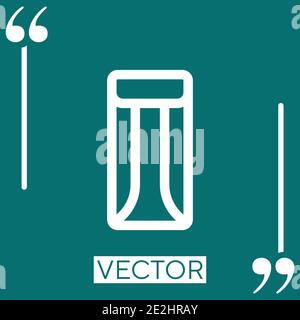 floating bed vector icon Linear icon. Editable stroked line Stock Vector